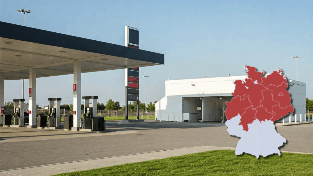 Tankstelle mit Waschplatz Tankstelle mit Waschplatz